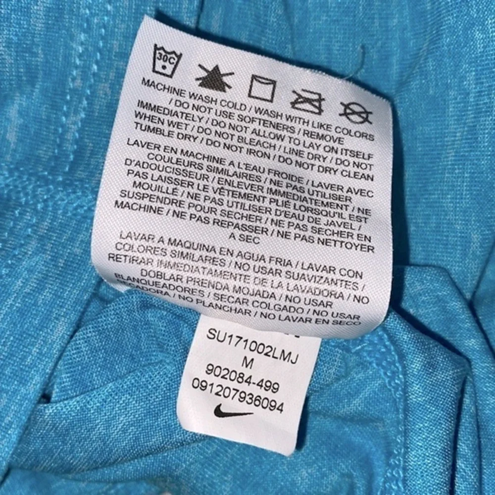 Nike Dri fit turquoise tank top size medium